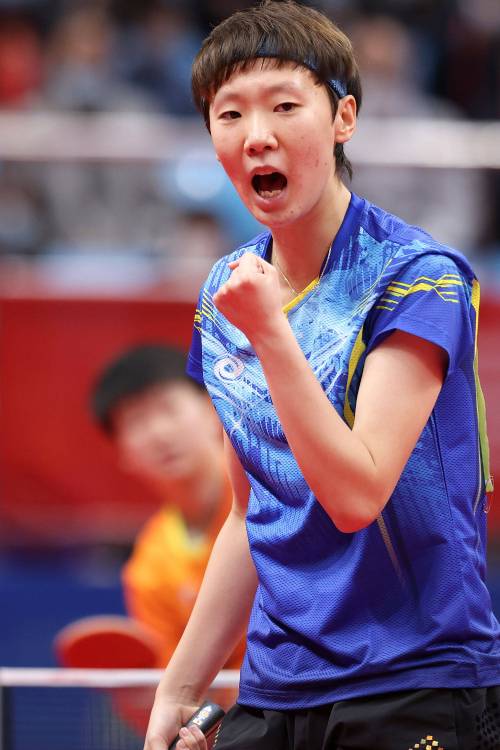 国乒女单继续不败王曼昱3-1晋级第二轮的相关图片
